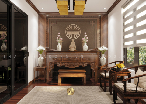 Bàn thờ gỗ óc chó BT-09